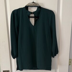 Elegant Choker Green Women's Top